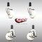 Service Caster 3 Inch 316SS Nylon Wheel Swivel 1-3/8 Inch Expanding Stem Caster Brake SCC, 2PK SCC-SS316EX20S314-NYS-2-TLB-2-138 - alternate 3